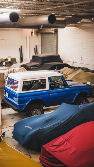 Repainted and remodeled bronco